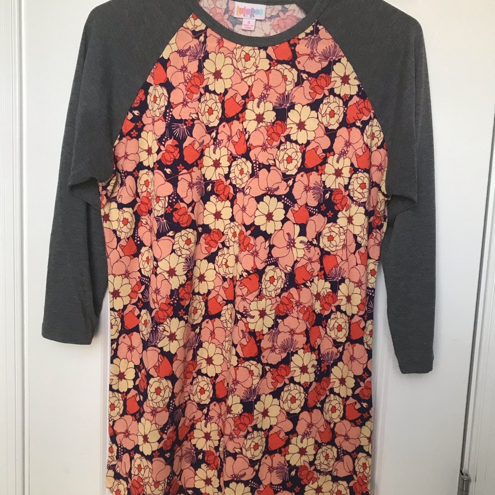 Lula Roe Randy Shirt Floral Print